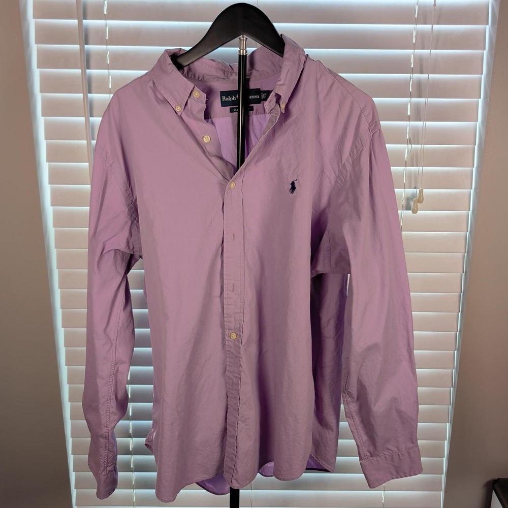 Polo Ralph Lauren Classic Fit Pink Oxford Button Down Men's XL
